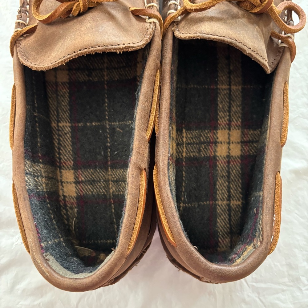 L.L. Bean Brown Loafers Moccasin-Style Slip-Ons - Picture 4 of 13